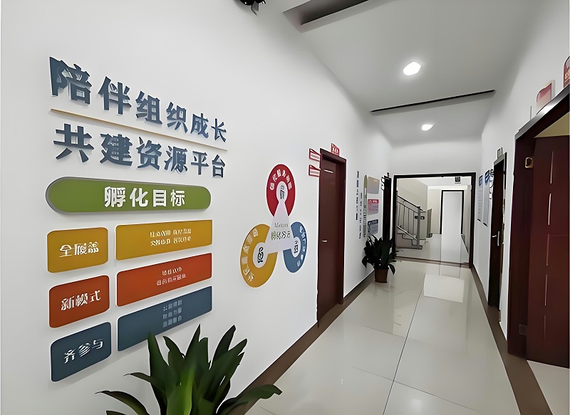 孵化中心涂料效果 長沙雨花區(qū)社會組織孵化中心涂料施工效果